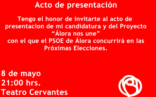 Presentacin candidatura PSOE Ayuntamiento de lora