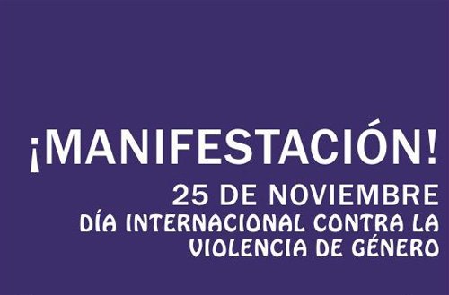 Manifestacin en contra de la Violencia de Gnero